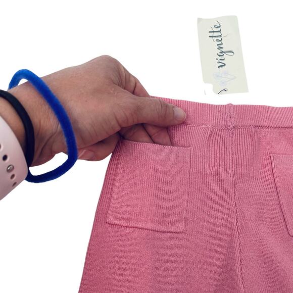 NWT Vignette 12-18M Olive Leggings in Rose - Picture 4 of 5